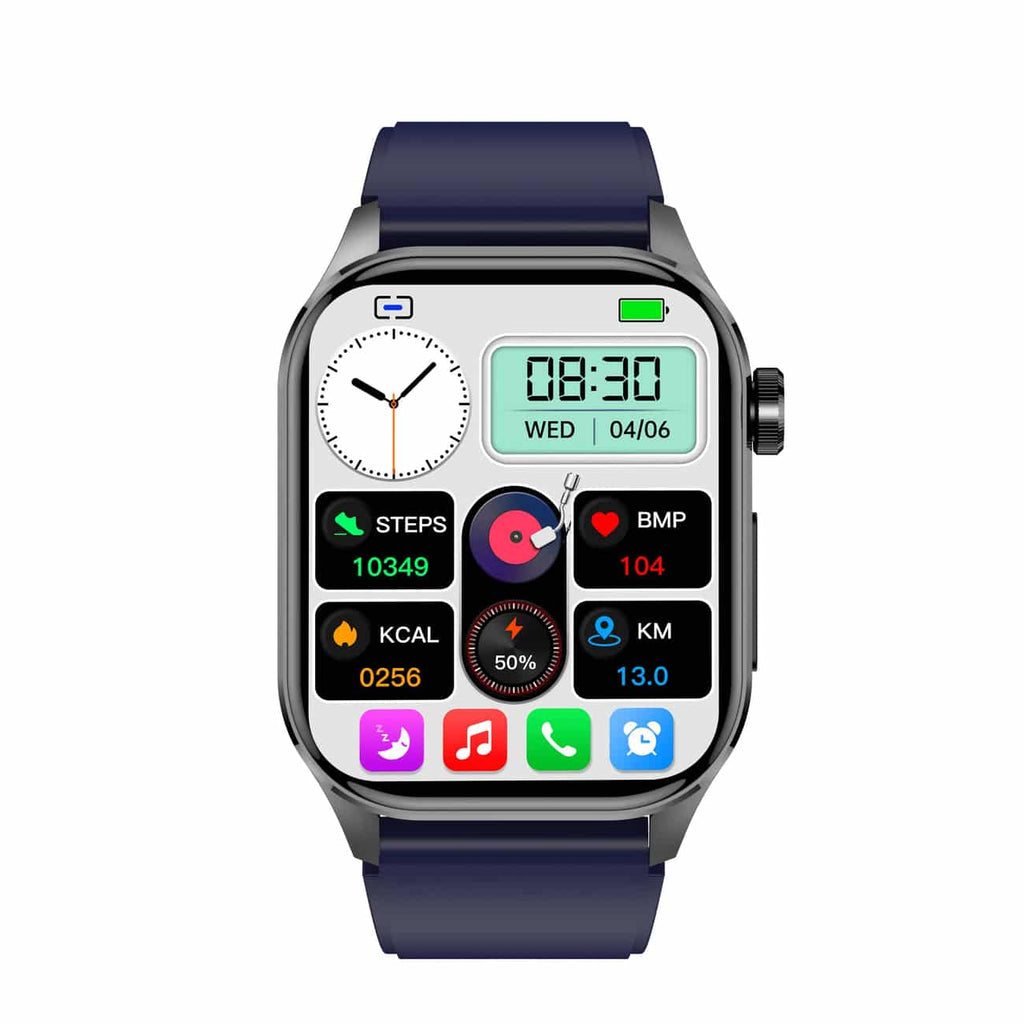 Smartwatch with Activity Tracking – Fitness Watch with Heart Rate, Steps & Sleep Tracking, Touch Screen, 4 Colors – HealthSync