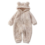 Warm and Adorable Bear Onesie for Babies-Brown-66 (0-6 Months)-State of Style