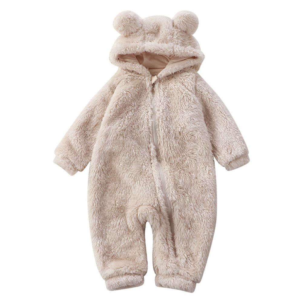Warm and Adorable Bear Onesie for Babies-Brown-66 (0-6 Months)-State of Style