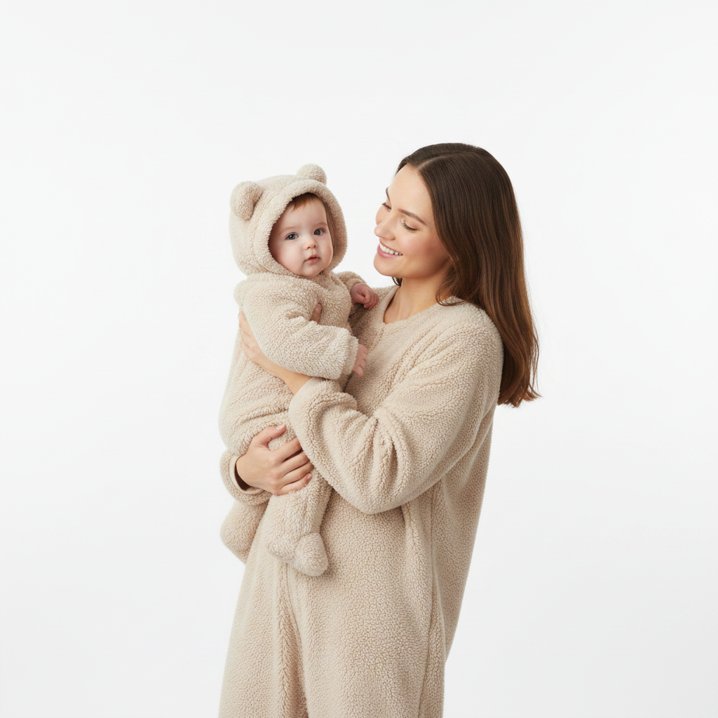 Zahara | Warm and Adorable Bear Onesie for Babies