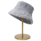 Pamelo | Warm Autumn Bucket Hat made of Rabbit Fur for Ladies