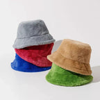 Pamelo | Warm Autumn Bucket Hat made of Rabbit Fur for Ladies