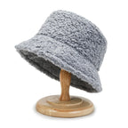 Warm Fashionable Teddy Bucket Hat - Livia-Brown-State of Style