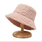 Warm Fashionable Teddy Bucket Hat - Livia-Beige-State of Style