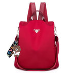 Marmari | Water-Resistant Anti-Theft Backpack – Hidden Back Access & Multi-Pocket Design Red