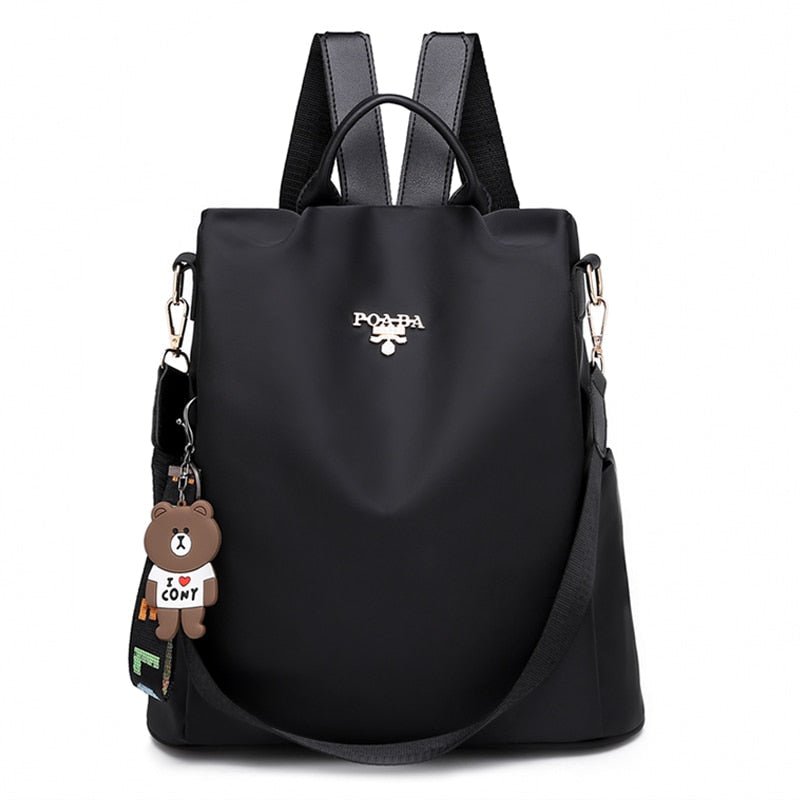 Marmari | Water-Resistant Anti-Theft Backpack – Hidden Back Access & Multi-Pocket Design Black