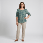 Flōre | Woman’s Blouse | Printed Asymmetric Button