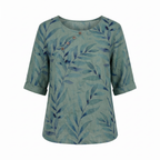 Solis | Woman’s Blouse | Printed Asymmetric Button