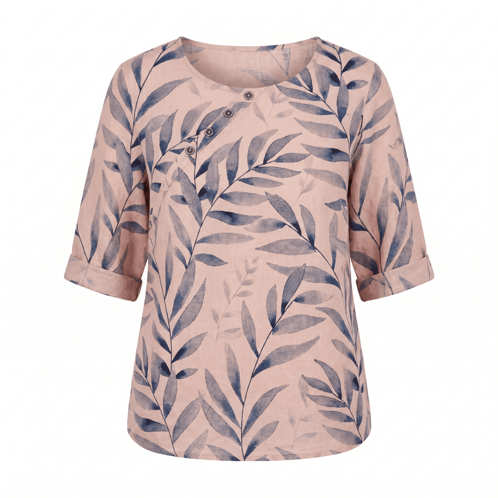 Flōre | Woman’s Blouse | Printed Asymmetric Button