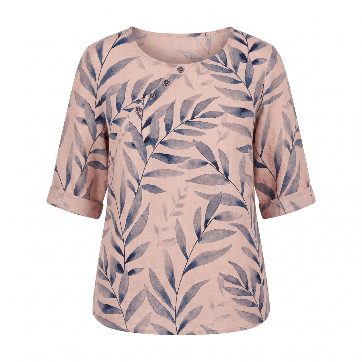 Flōre | Woman’s Blouse | Printed Asymmetric Button