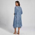 Parsha | Women's Dress | Layered Open Front Midi