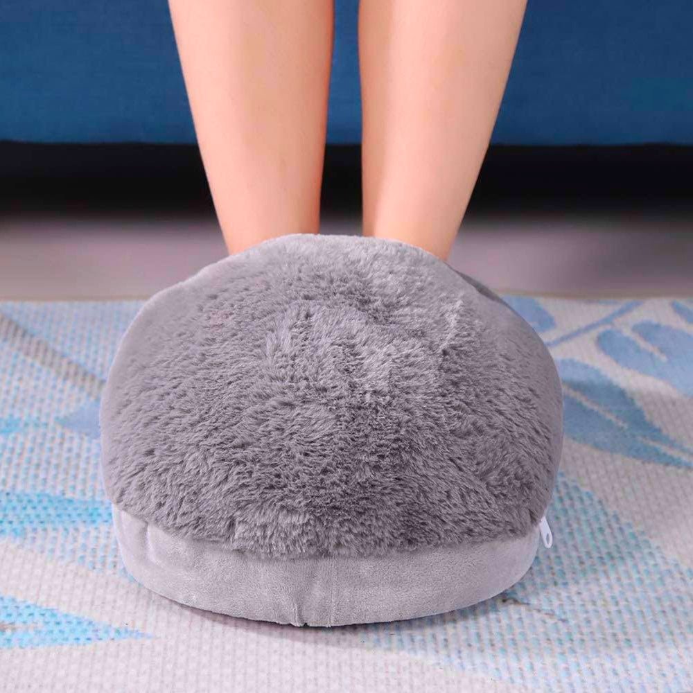Electric Foot Warmer XL – USB Rechargeable Heated Foot Warmer with Washable Plush Cover for Home & Office