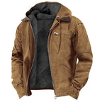 Calico | Men's Jacket | Zipper Front with Pockets Brown